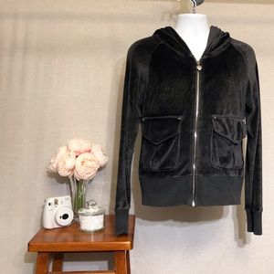 Twisted Heart Velour Zip-Up Hoodie